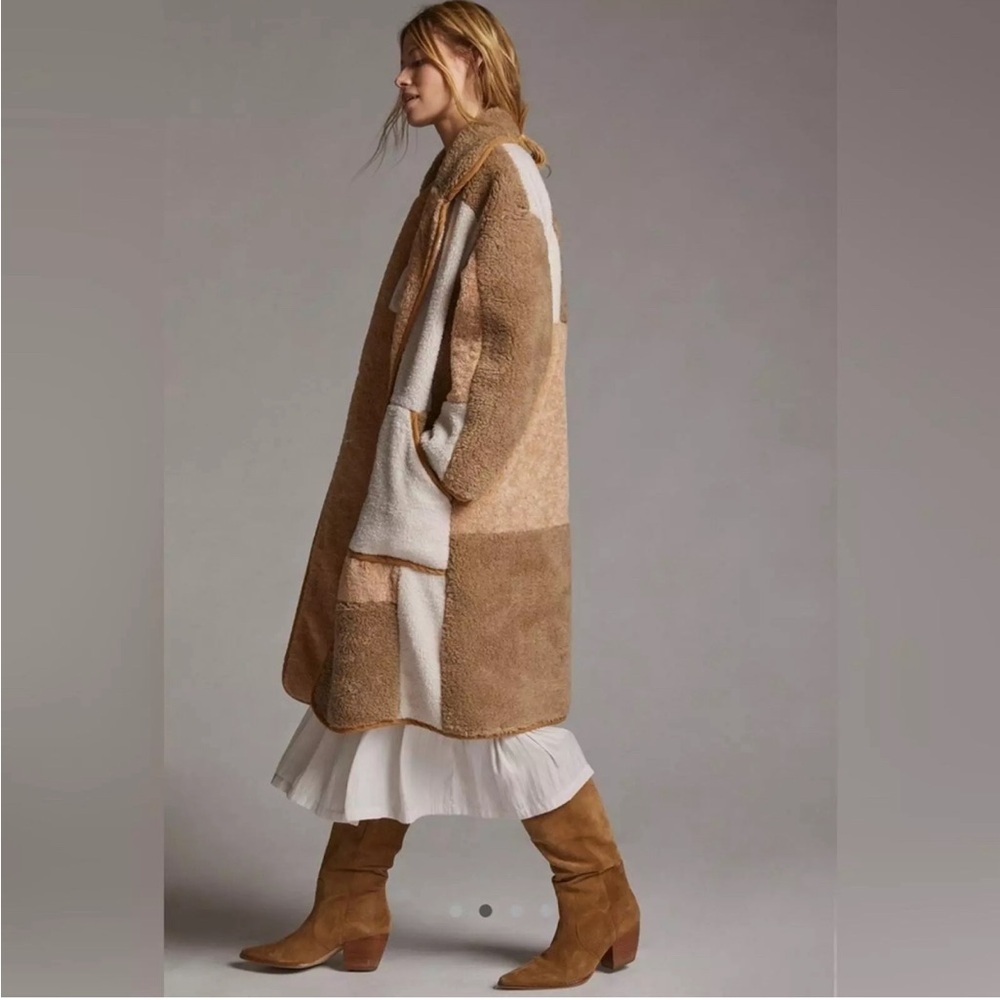 NWT Anthropologie Pilcro Patchwork Coat Colorblock sizes L & M - Picture 2 of 4